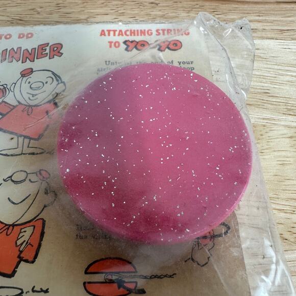 Duncan Butterfly Yo-Yo #707 Vintage 1958  Wooden New In Package Pink - Picture 7 of 7